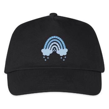 Rainbow with clouds - Kids’ Baseball Cap - black - Front