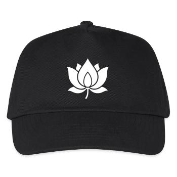 Lotus Lotus Flower Vector Graphic - Kids’ Baseball Cap - black - Front