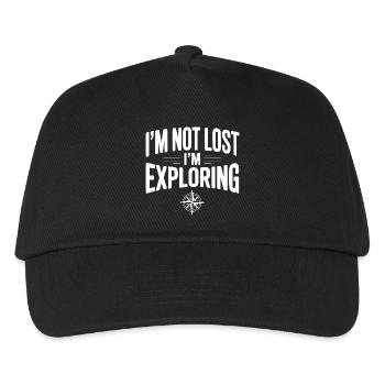 Je ne suis pas perdu, j’explore - Casquette de baseball Enfant - noir - Devant