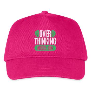 Trouble anxieux Troubles anxieux Mode de trop réfléchir activé - Casquette de baseball Enfant - fuchsia - Devant