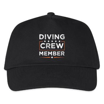 Diving Crew - Kinder Basecap - Schwarz - Vorne