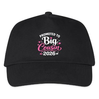 Adorable Cousin Design Hearts and Stars - Kids’ Baseball Cap - black - Front
