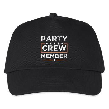 Party Crew - Kinder Basecap - Schwarz - Vorne