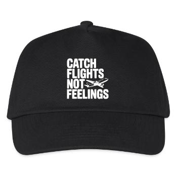 Prendre des vols, pas des sentiments - Casquette de baseball Enfant - noir - Devant