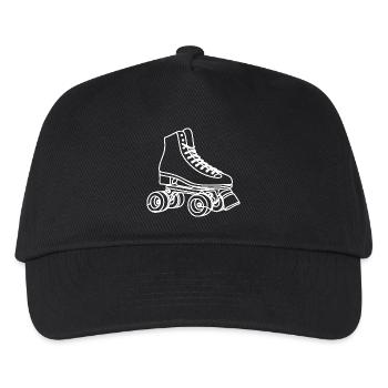 Roller Skates Drawing - Kids’ Baseball Cap - black - Front