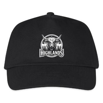Highland Bull Emblem - Kids’ Baseball Cap - black - Front