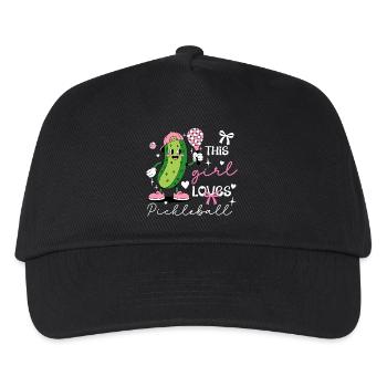 Coquette Pickleball Girl Mignonne Cornichon - Casquette de baseball Enfant - noir - Devant