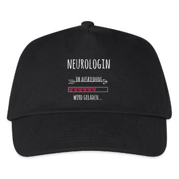 Neurologin Ausbildung Medizinstudium Ärztin - Kinder Basecap - Schwarz - Vorne
