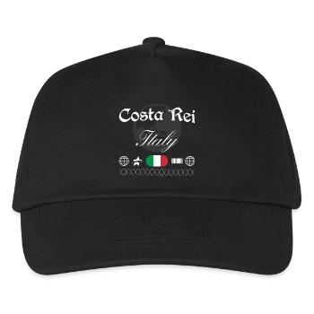 Costa Rei Italien Streetwear Reise Souvenir - Kinder Basecap - Schwarz - Vorne