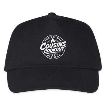 Cousins Grillfest | Familientreffen-Geschenk - Kinder Basecap - Schwarz - Vorne