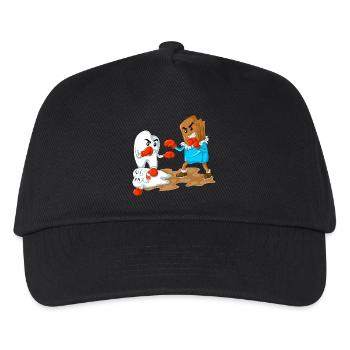 Cadeau drôle pour dentiste Chocolate Vs Tooth Boxing - Casquette de baseball Enfant - noir - Devant