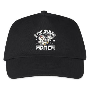 J’ai besoin d’espace - Amusant drôle d’astronaute poulet - Casquette de baseball Enfant - noir - Devant