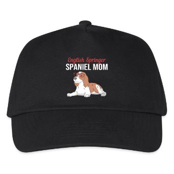 Springer Spaniel Hund - Kinder Basecap - Schwarz - Vorne