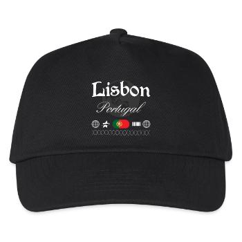 Lisbon Portugal Streetwear Travel Souvenir - Kids’ Baseball Cap - black - Front