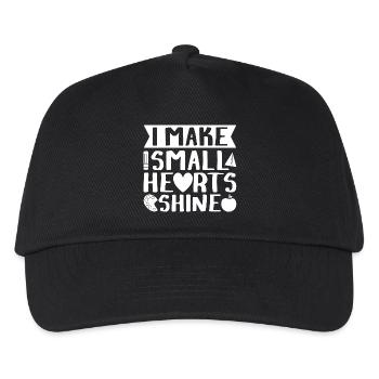 Preschool Teacher Small Hearts Shine Daycare - Kids’ Baseball Cap - black - Front