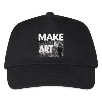 Make Art - Kinder Basecap - Schwarz - Vorne