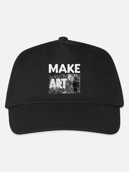 Make Art - Kinder Basecap - Schwarz