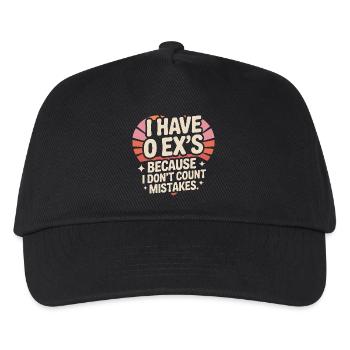 Ex-petit ami J’ai 0 ex Séparation Divorce célibataire - Casquette de baseball Enfant - noir - Devant