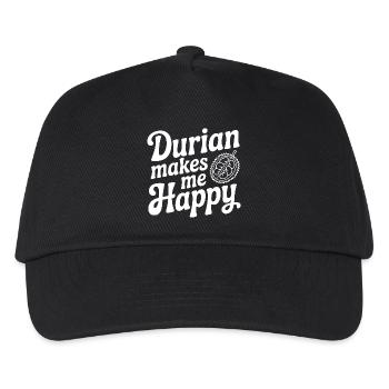 Durian Makes Me Happy - Kids’ Baseball Cap - black - Front