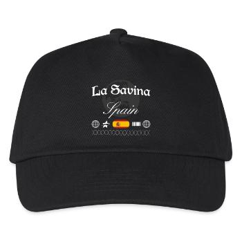 La Savina Spanien Streetwear Reise Souvenir - Kinder Basecap - Schwarz - Vorne