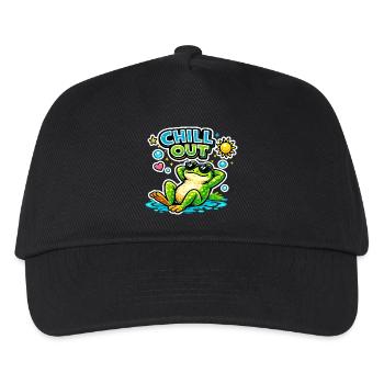 Détendez-vous au bord de la piscine - Casquette de baseball Enfant - noir - Devant