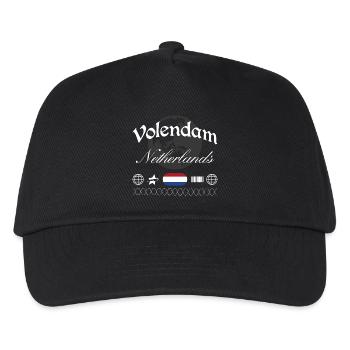 Volendam Niederlande Streetwear Reise Souvenir - Kinder Basecap - Schwarz - Vorne