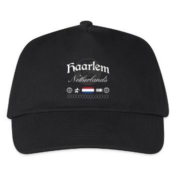 Souvenir de voyage pour streetwear aux Pays-Bas à Haarlem - Casquette de baseball Enfant - noir - Devant