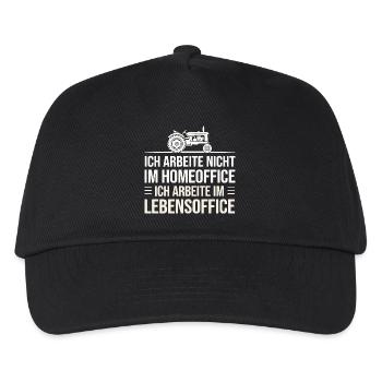  Ich Arbeite Nicht Im Homeoffice Ich Arbeite Im - Kinder Basecap - Schwarz - Vorne