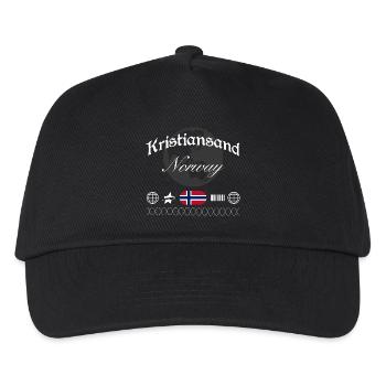 Souvenir de voyage pour le streetwear de Kristiansand Norway - Casquette de baseball Enfant - noir - Devant