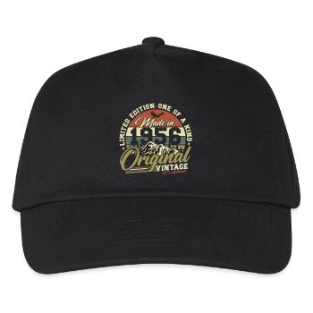 Vintage 1956 Vintage Birthday Gift - Kids’ Baseball Cap - black - Front