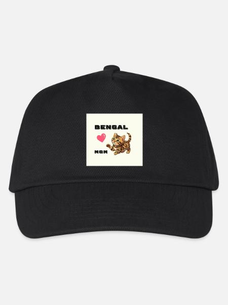 Cœur de maman Bengale - Casquette de baseball Enfant - noir