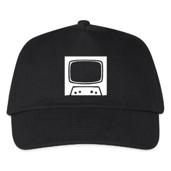 Cadeau de la télévision vintage rétro des années 80 et 90 - Casquette de baseball Enfant - noir - Devant