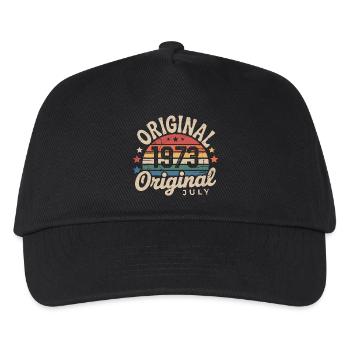 Original Juillet 1973 Anniversaire Vintage Retro - Casquette de baseball Enfant - noir - Devant