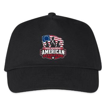 Stolzer Nachkomme der Amerikanischen Revolution - Kinder Basecap - Schwarz - Vorne