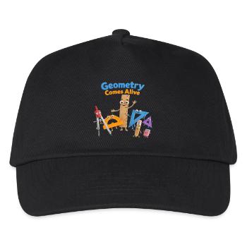 Geometry brought to life - Kids’ Baseball Cap - black - Front