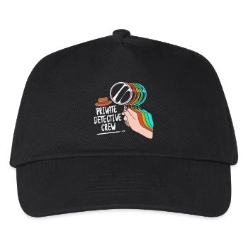 Detektiv - Kinder Basecap - Schwarz - Vorne