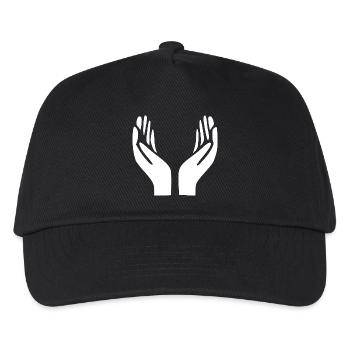 Open Hands Gesture - Kids’ Baseball Cap - black - Front