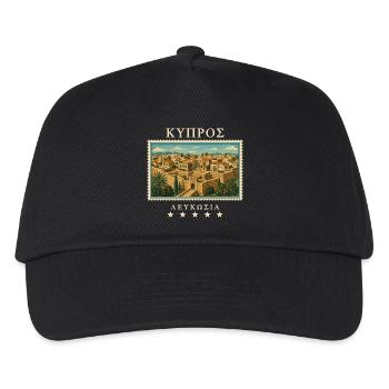 Zypern Nikosia Vintage Reisemarke - Kinder Basecap - Schwarz - Vorne