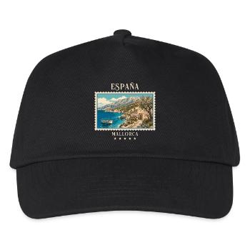 Spanien Mallorca Vintage Reisemarke - Kinder Basecap - Schwarz - Vorne