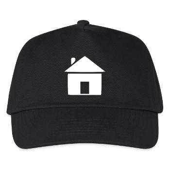House Minimal Builder Gift - Kids’ Baseball Cap - black - Front