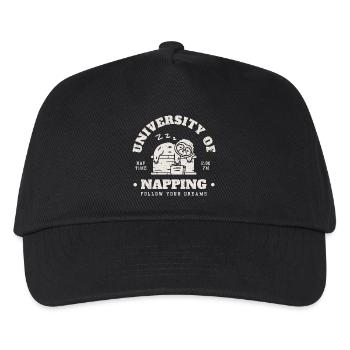 Universität des Nickerchens - Kinder Basecap - Schwarz - Vorne