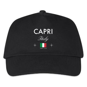 Capri Italy Coordinates Travel Souvenir - Kids’ Baseball Cap - black - Front