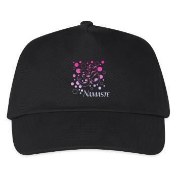Om Namaste  - Kinder Basecap - Schwarz - Vorne