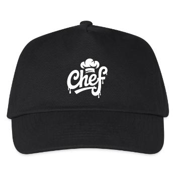 Chef Graffiti Kochkunst - Kinder Basecap - Schwarz - Vorne
