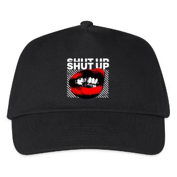 SHUT UP - Kinder Basecap - Schwarz - Vorne