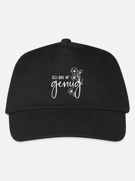 Ich bin genug - Kinder Basecap - Schwarz