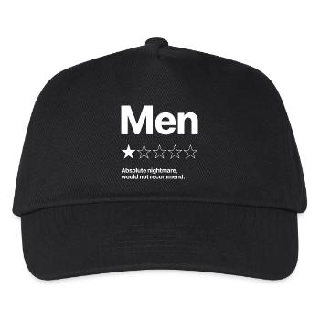 Men Absolute Nightmare Nicht zu empfehlen Humor - Kinder Basecap - Schwarz - Vorne