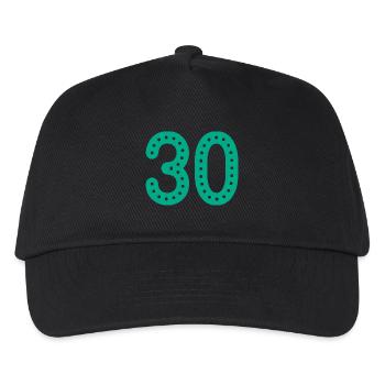 30 YEARS. 30th ANNIVERSARY. ANNIVERSARY 30 YEARS. 30 - Kids’ Baseball Cap - black - Front