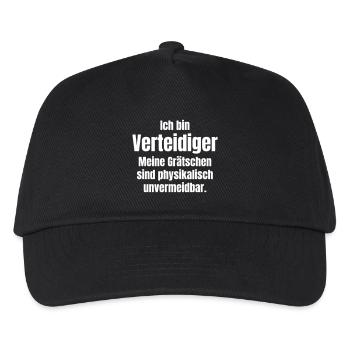 Défenseur dans le football - Casquette de baseball Enfant - noir - Devant