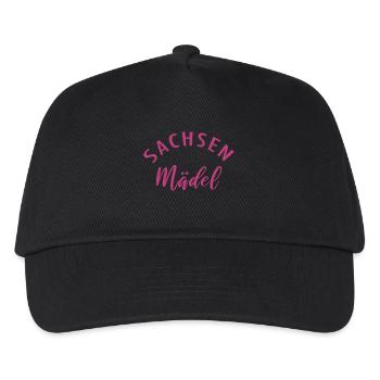 Sachsenmädel Sachsen Frauen - Kinder Basecap - Schwarz - Vorne
